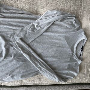 Vince Light Gray Long Sleeve Tee